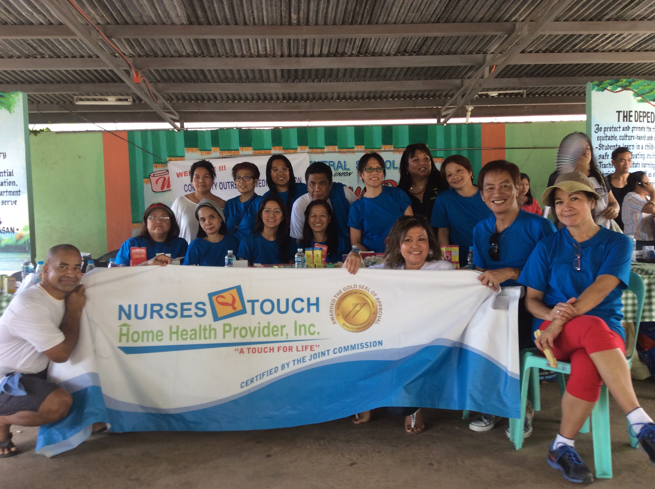 nurses touch banner